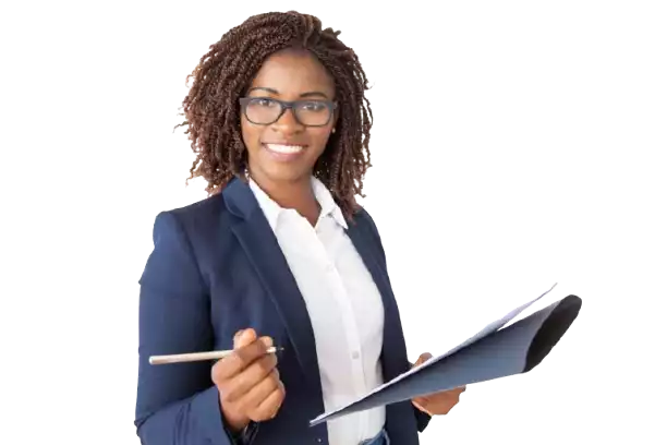 Foto da representante da empresa